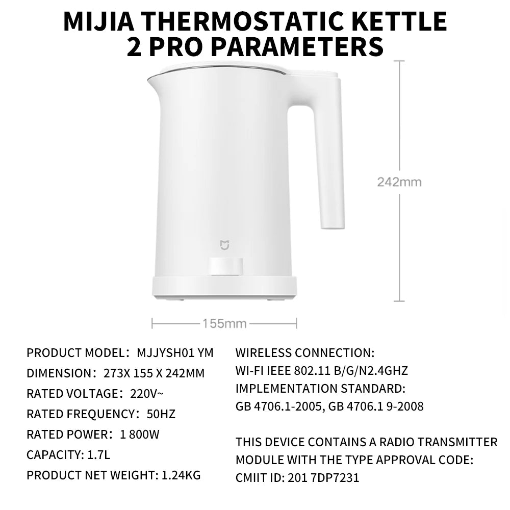 Xiaomi Mijia Smart Electric Kettle 2 Pro – LED Display