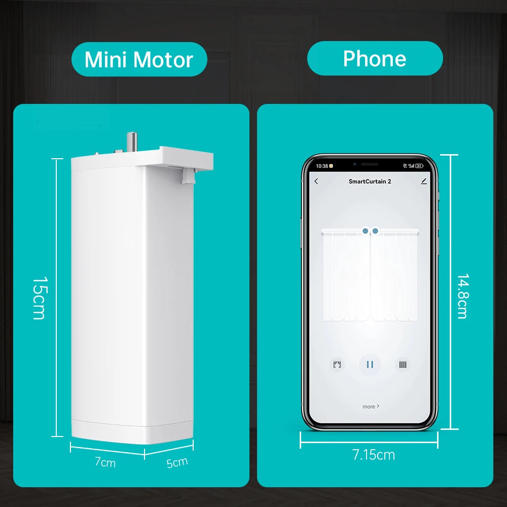 Tuya 155MM Zigbee/WiFi Smart Curtain Motor