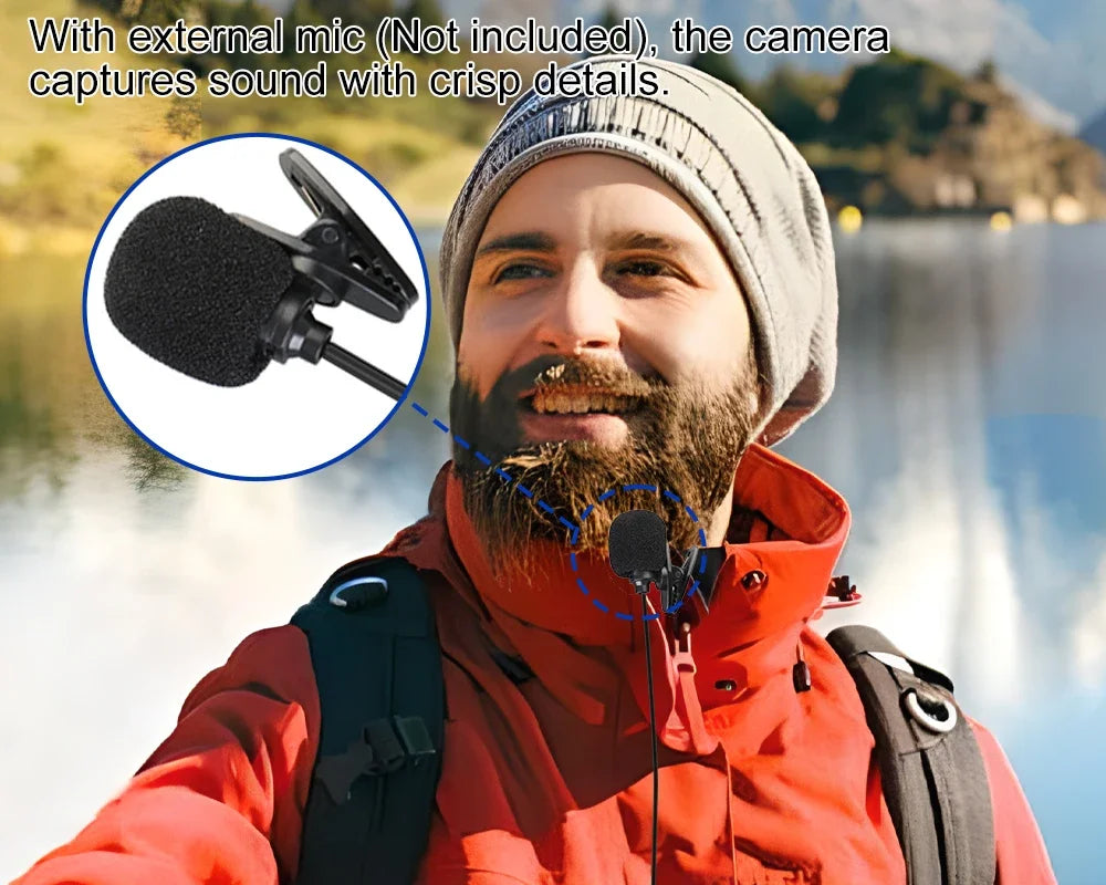 M40TR 5K Action Camera with Touch Screen & Zoom