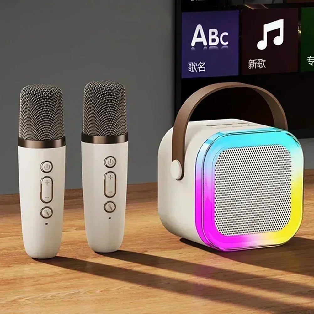 K12 Portable Bluetooth Karaoke Speaker with Dual Mics