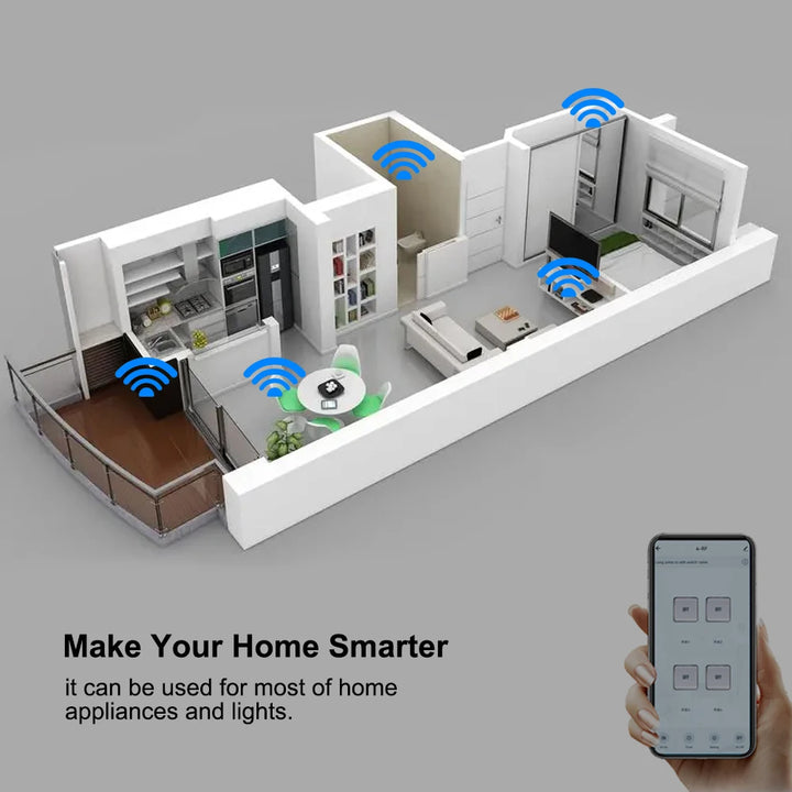 4CH Tuya WiFi Smart Relay Switch Module
