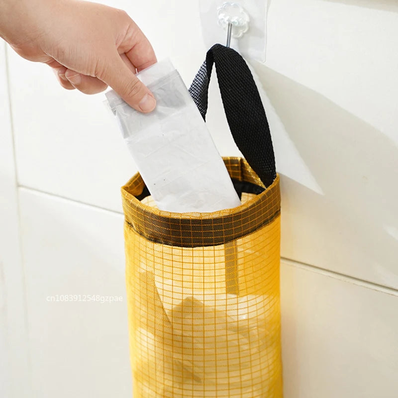 Wall-Mount Plastic Bag Holder Dispenser (1–5PCS)