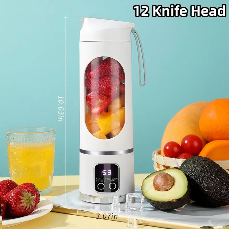 2025 Mini Electric Juicer – 450ML with Digital Display