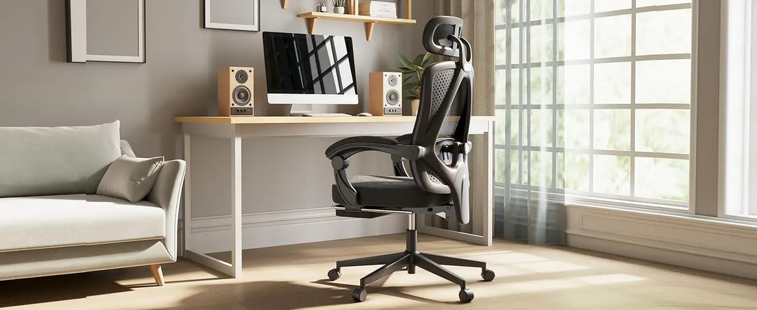 Dowinx Ergonomic Office Chair,Mesh Computer Chair with Pocket Spring Desk Chair with Adjustable Lumbar Support and Headrest