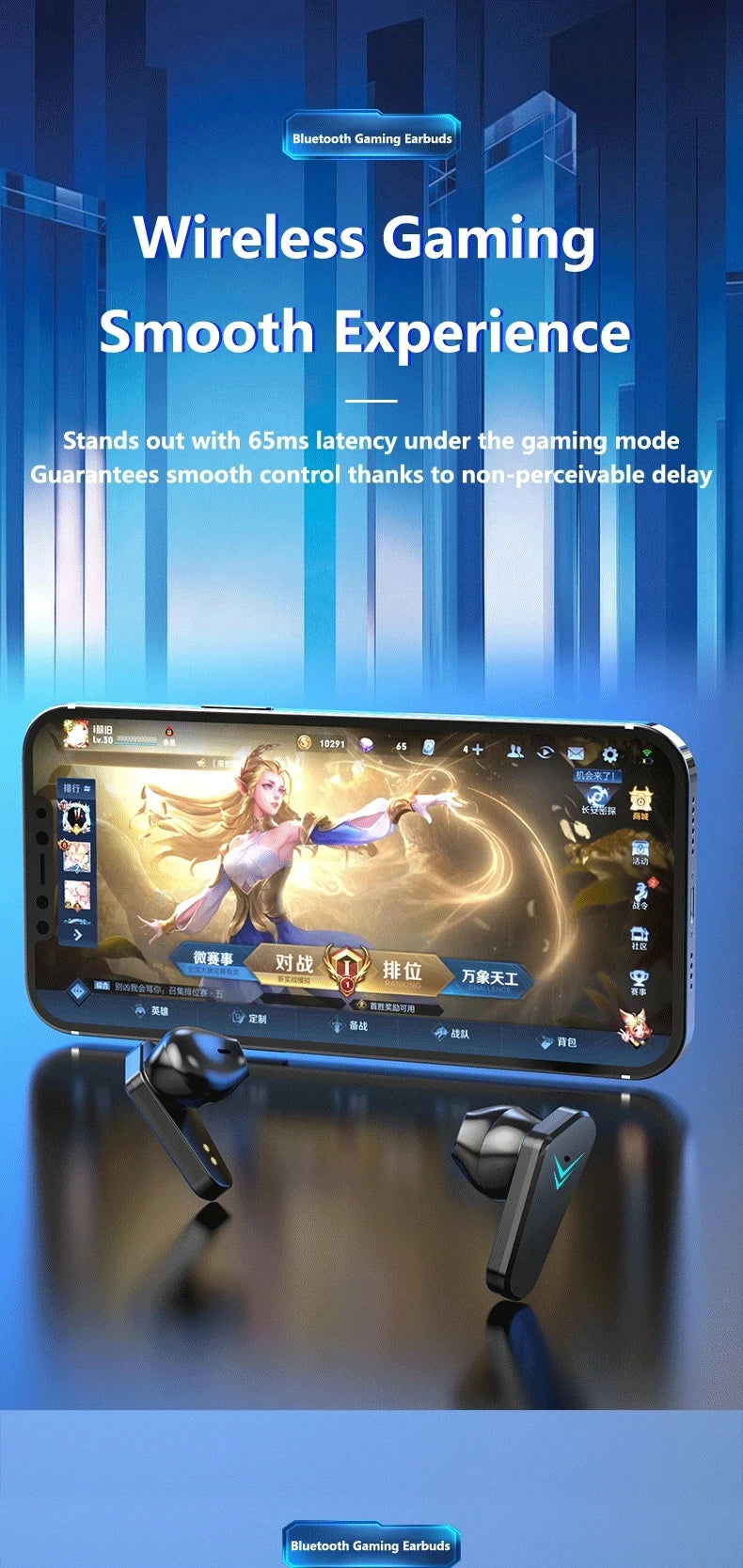 X15 TWS Wireless Gaming Earbuds