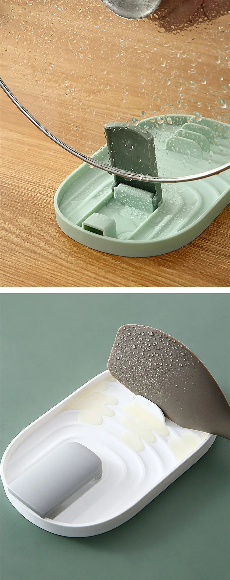 Heat-Resistant Kitchen Spoon Holder Rack