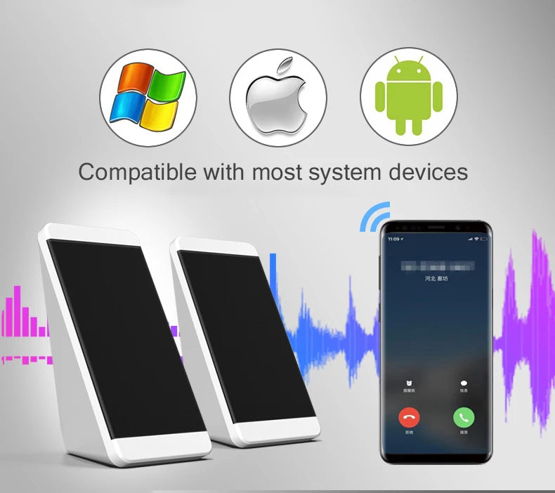 USB Portable Stereo PC Speaker for Laptop