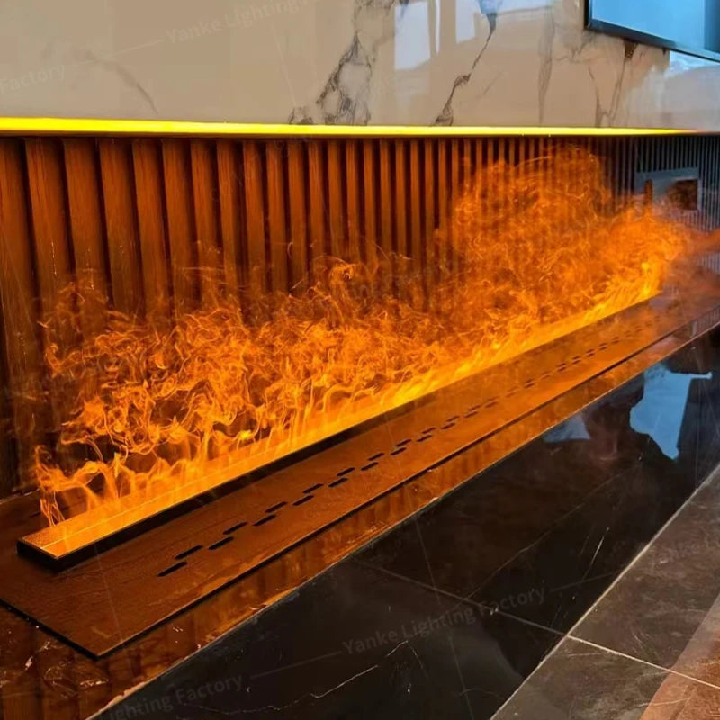 3D Steam Electric Fireplace with App Control Smart LED Flame Water Vapor Humidifier for Bedroom Living Room TV Decor