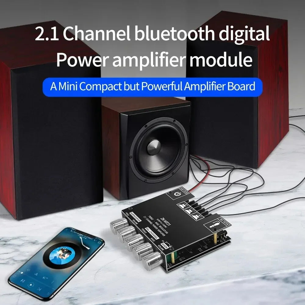 ZK-MT21 2.1 Channel Bluetooth Power Amplifier Board (2x50W + 100W)