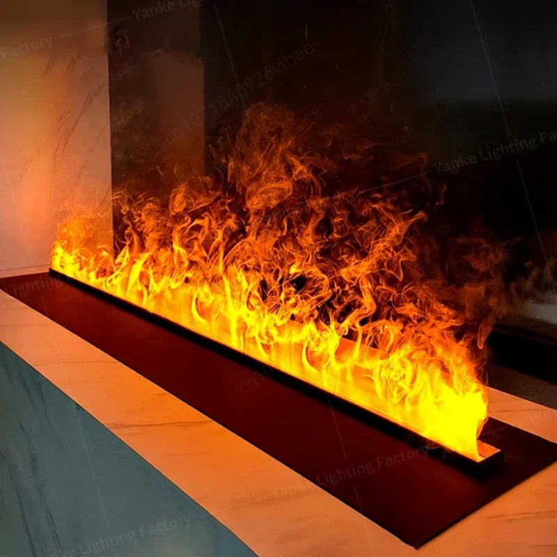 3D Steam Electric Fireplace with App Control Smart LED Flame Water Vapor Humidifier for Bedroom Living Room TV Decor