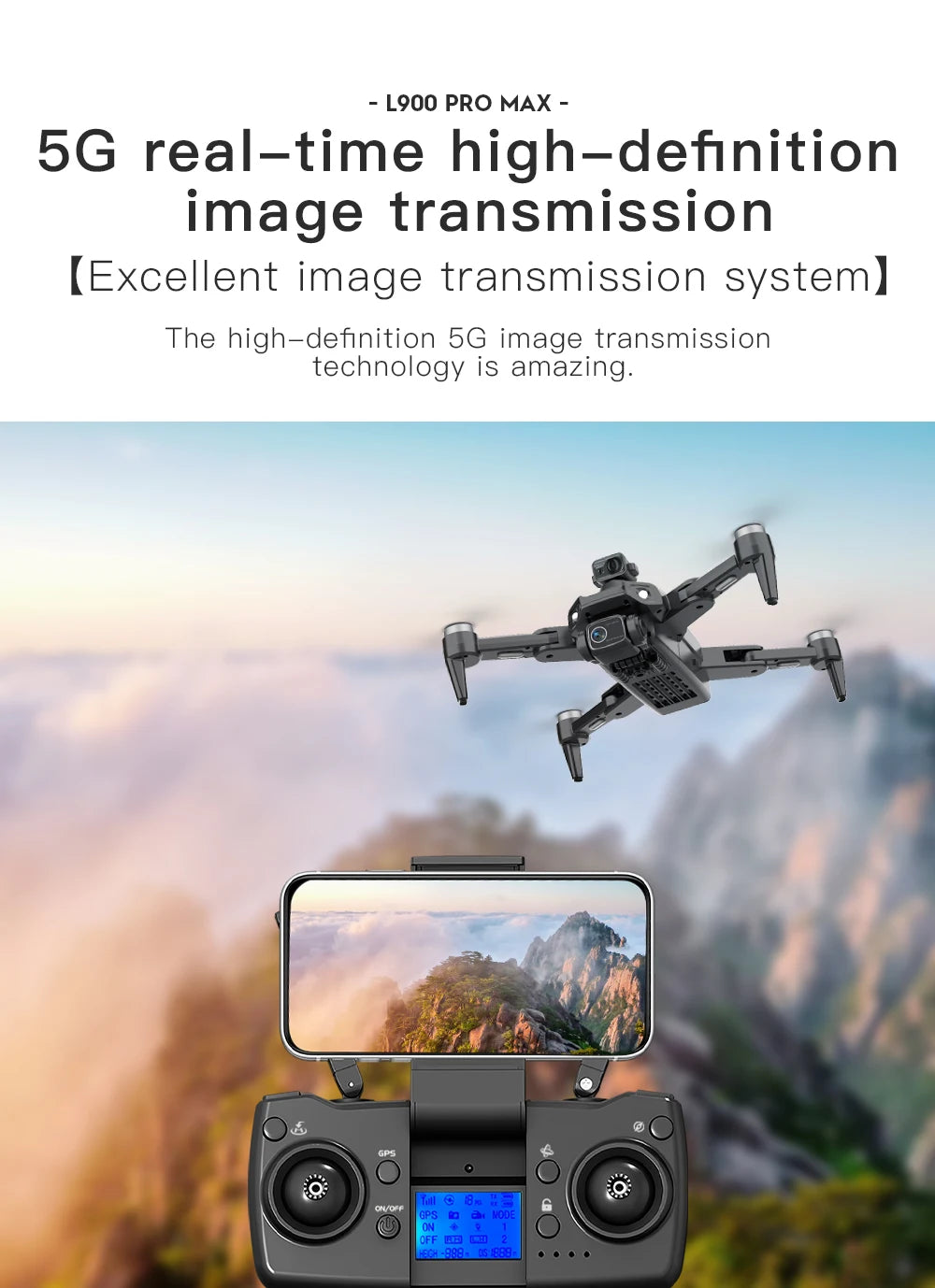 L900 Pro MAX 4K GPS Drone with Dual Camera