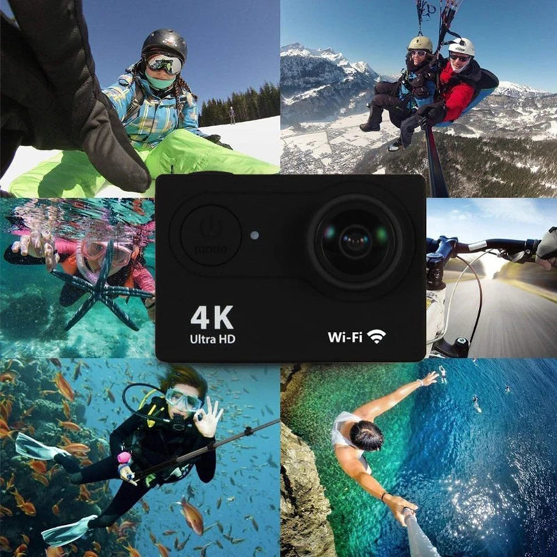 4K Ultra HD Action Camera with WiFi & Waterproof Case