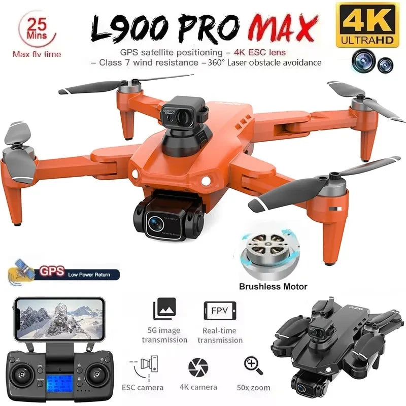 L900 Pro MAX 4K GPS Drone with Dual Camera