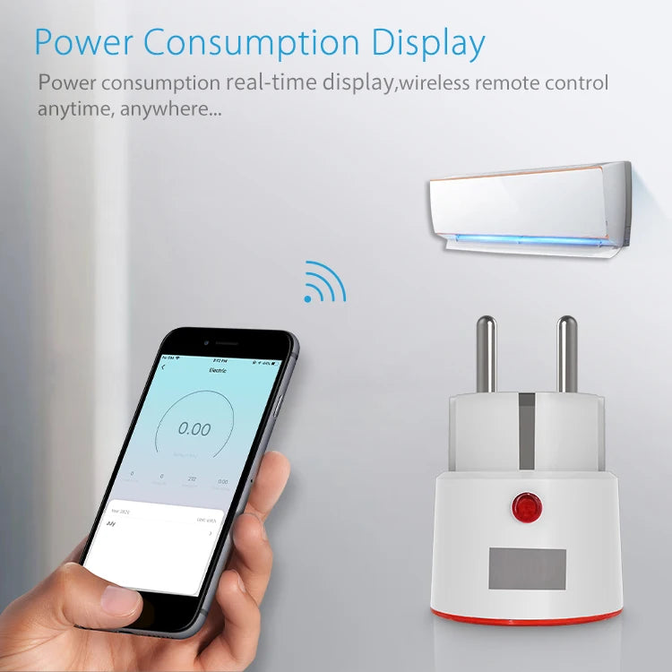 Tuya WiFi Smart Plug EU 16A with Power Monitoring