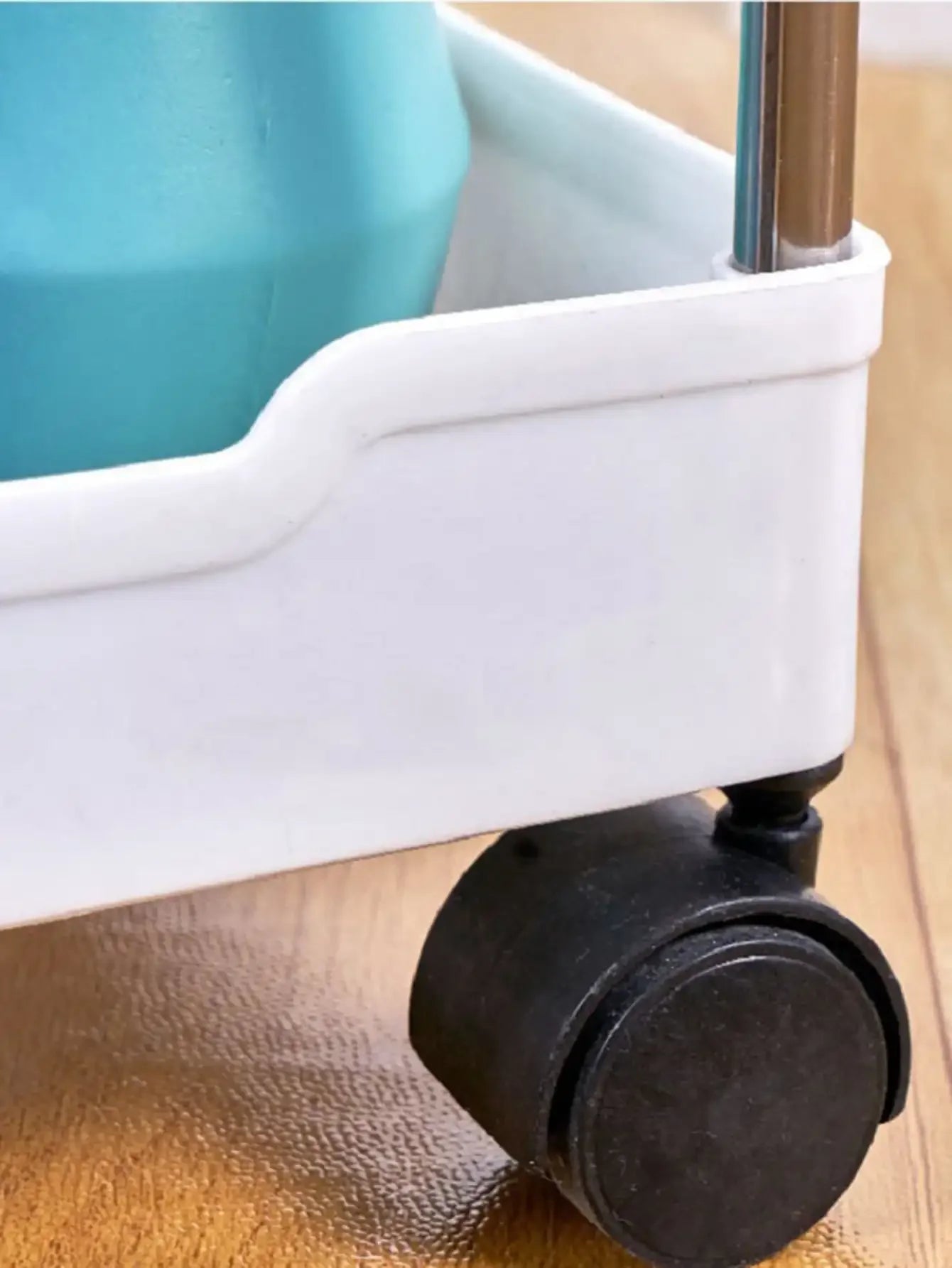 3/4-Tier Slim Rolling Storage Rack