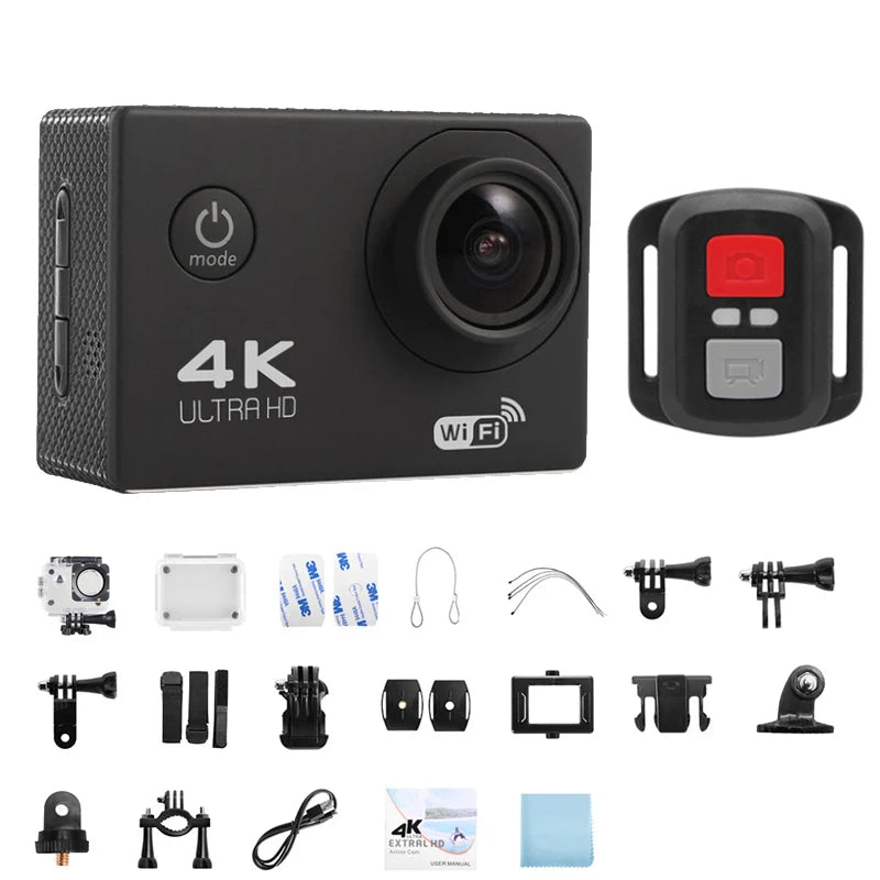 4K Ultra HD Action Camera with WiFi & Waterproof Case