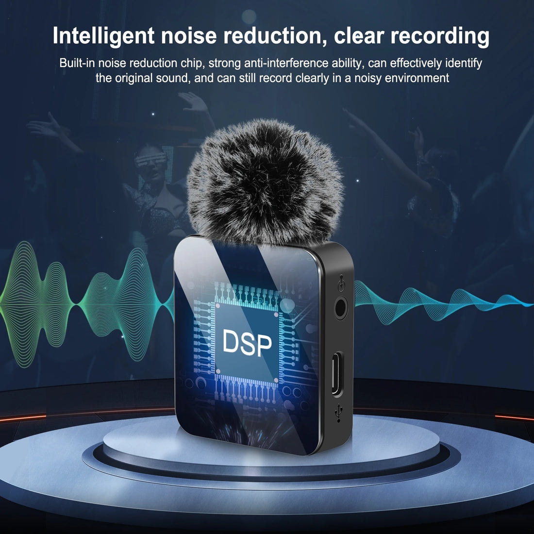 PULUZ Wireless Lavalier Mini Microphone