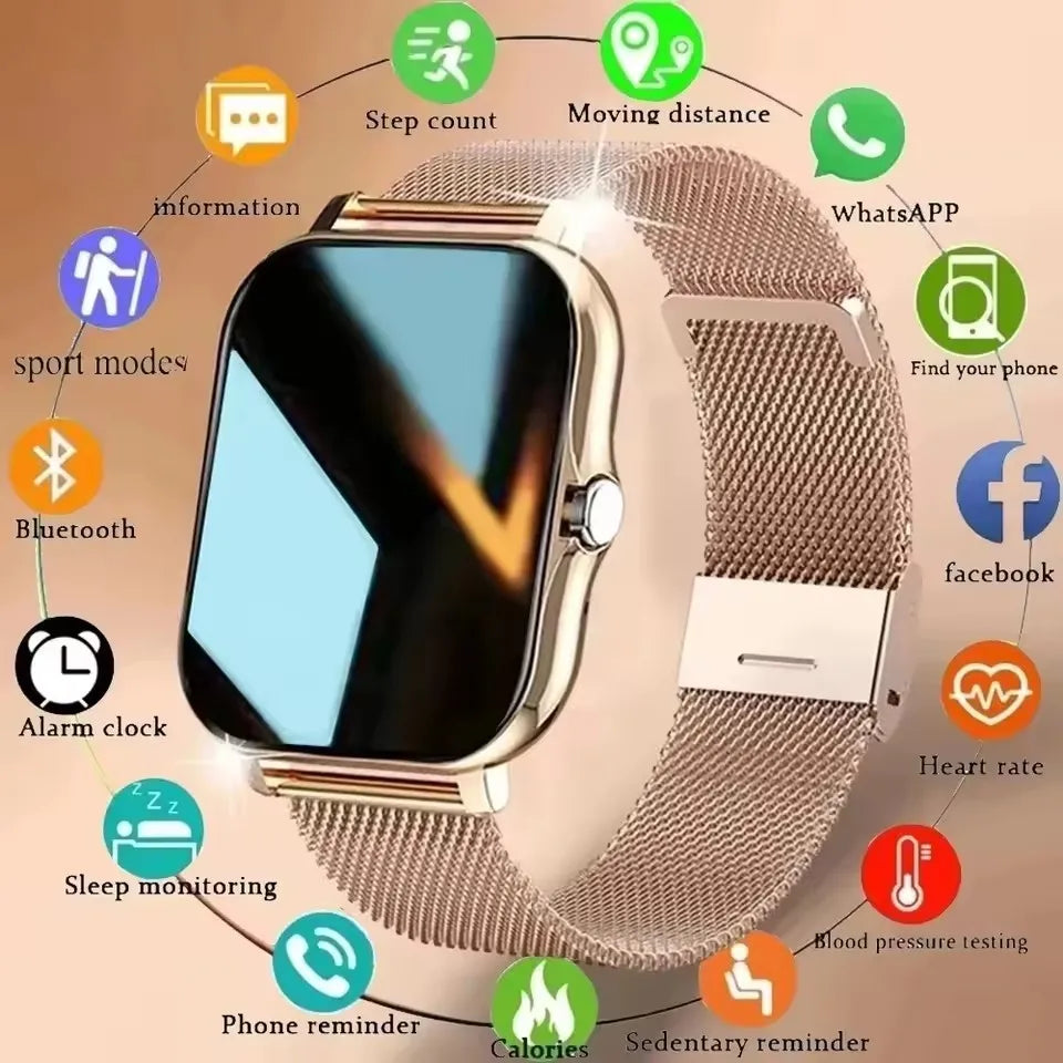 1.44" Bluetooth Smart Watch for Android & iOS