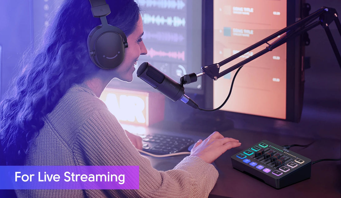 FIFINE SC3 RGB Gaming Audio Mixer