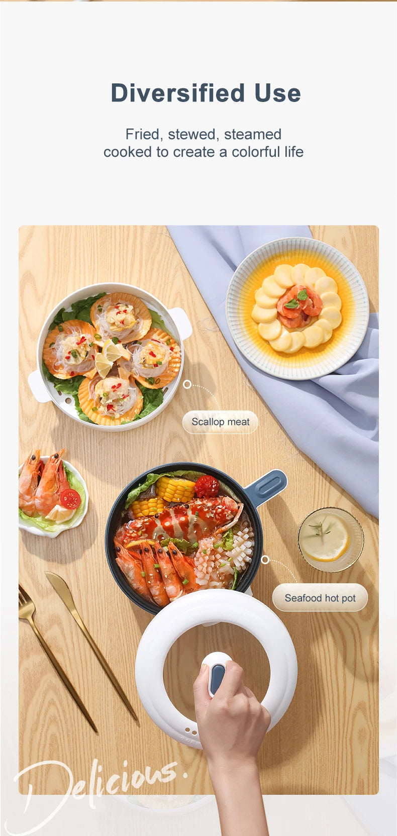 Mini Electric Rice Cooker & Multifunction Hotpot