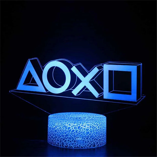 3D LED Gaming Party Setup Lamp Gaming Room Lamp Decoration USB Powered Night Light Table Lamp For Bedroom Decor Christmas Lights