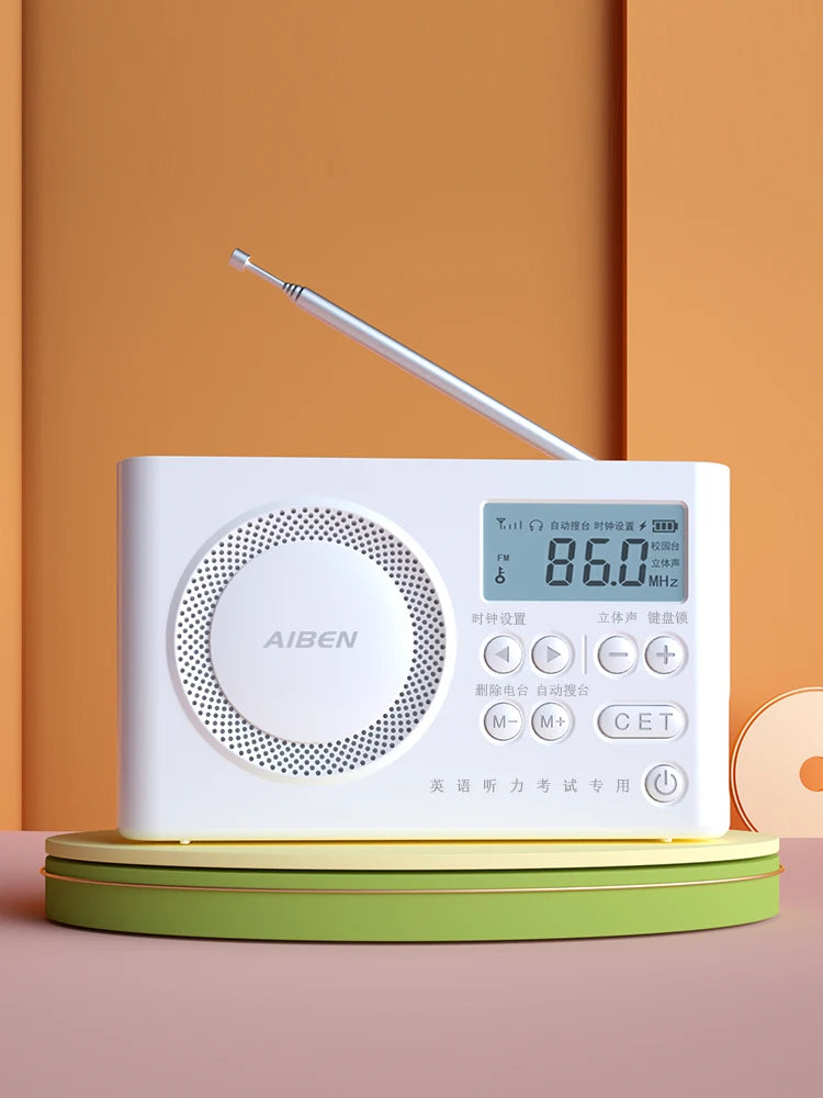 AIBEN C5S Mini Portable Rechargeable FM Radio