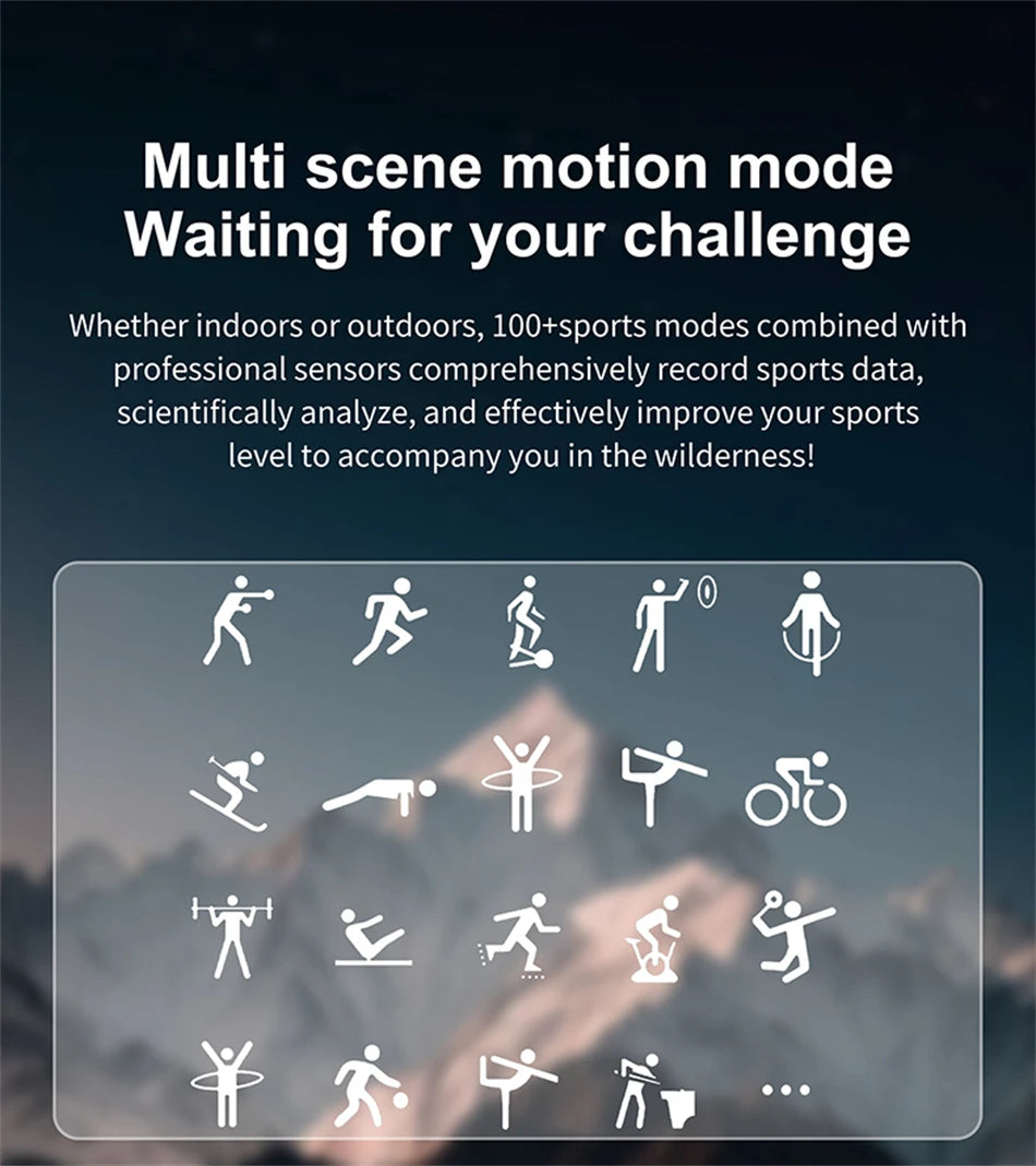 Military Smartwatch with HD Screen & BT Call