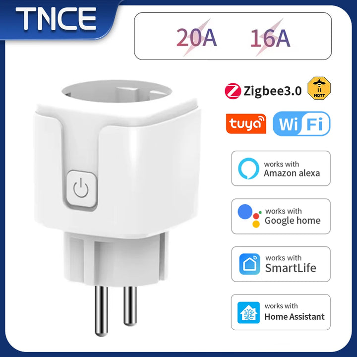 TNCE Tuya WiFi/Zigbee EU Smart Plug 16A/20A