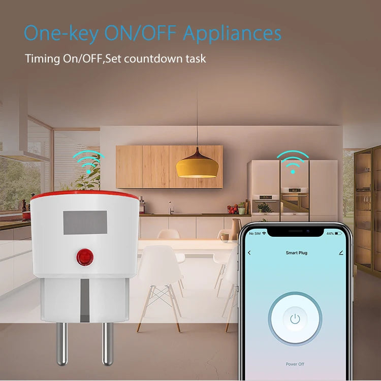 Tuya WiFi Smart Plug EU 16A with Power Monitoring