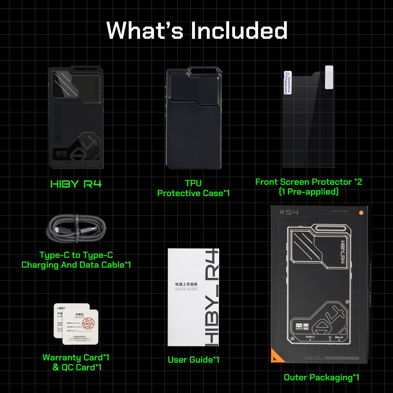 HiBy R4 HiFi Android 12 Music Player with ES9018Q2M DAC