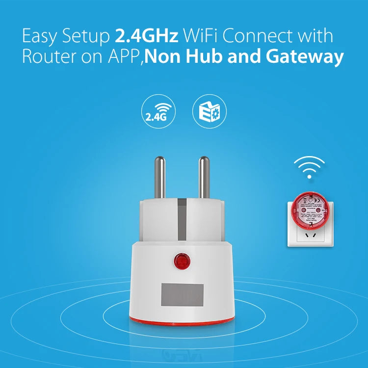 Tuya WiFi Smart Plug EU 16A with Power Monitoring