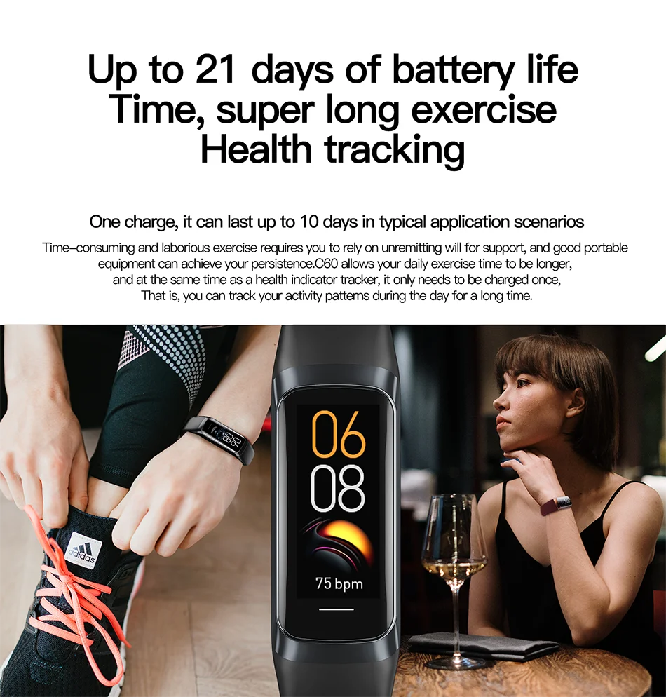 LIGE AMOLED Smart Watch for Men & Women