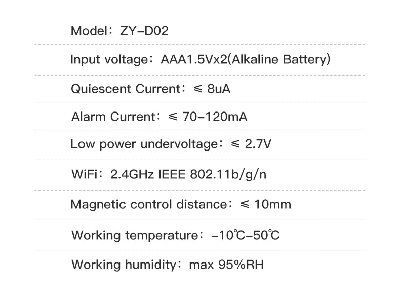 Tuya WiFi Smart Door & Window Sensor