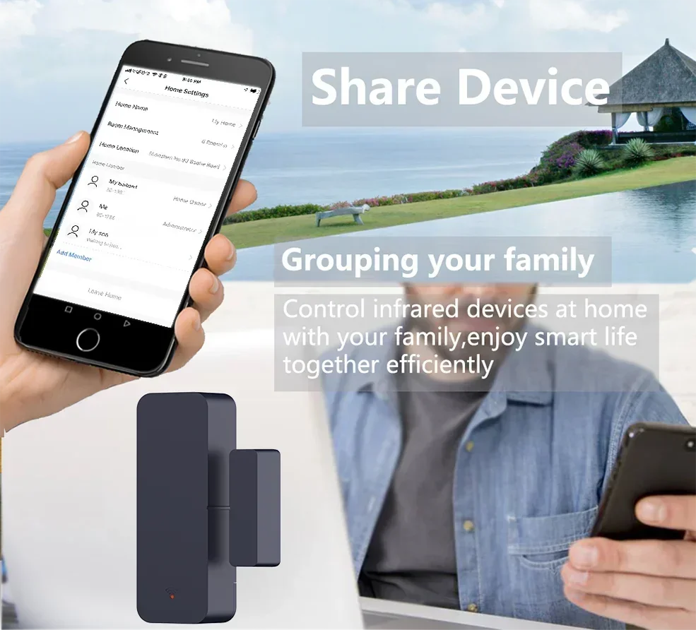 Tuya Zigbee/WiFi Door & Window Entry Sensor