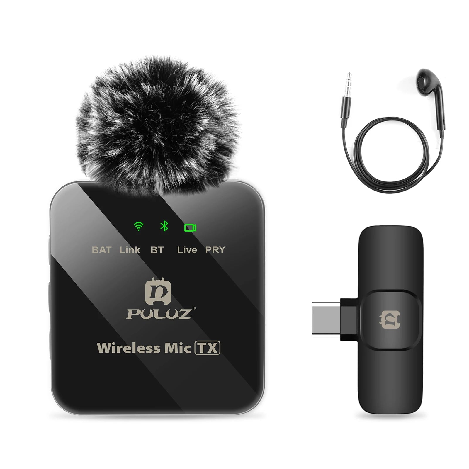 PULUZ Wireless Lavalier Mini Microphone