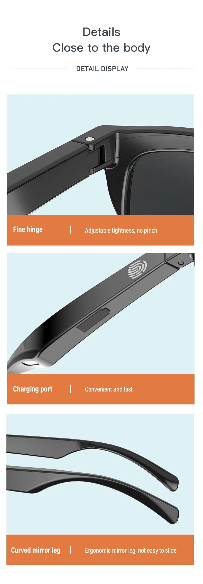 Smart Bluetooth 5.3 Sunglasses with Headphones