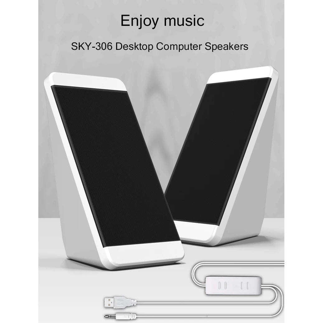 USB Portable Stereo PC Speaker for Laptop