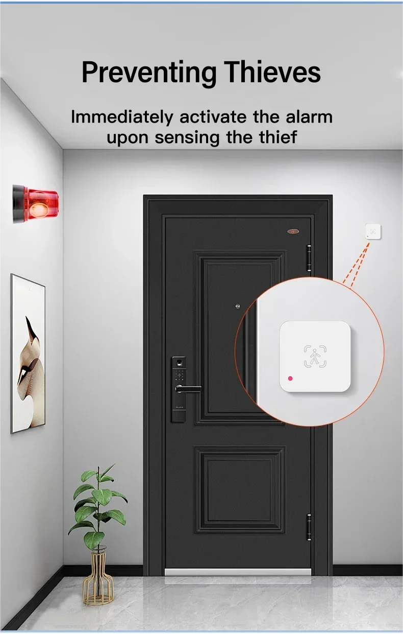 Tuya ZigBee WiFi Human Presence MmWave Sensor