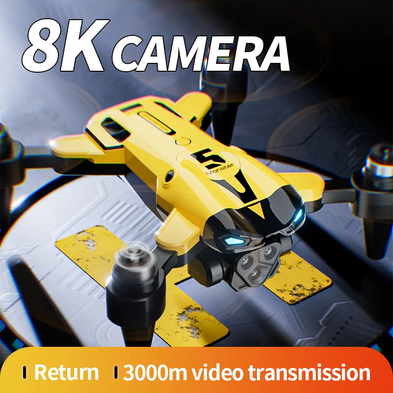 M5 Professional 8K GPS Drone with Triple Camera & Obstacle Avoidance
