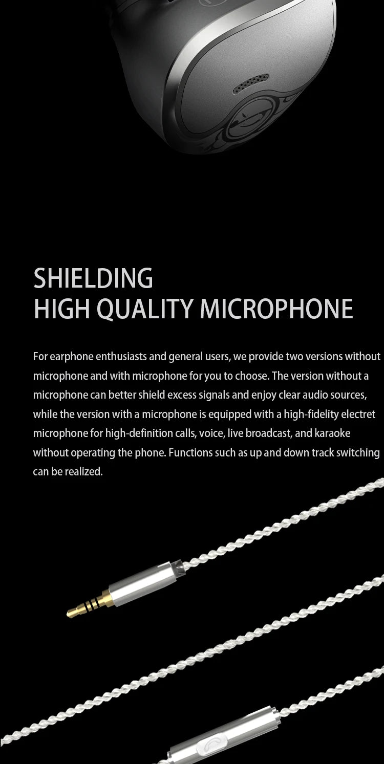 Zhulinniao Qingluan Z4 In-Ear Metal Headphones HiFi Sound Noise Cancelling for Music & Gaming Student And Office Use