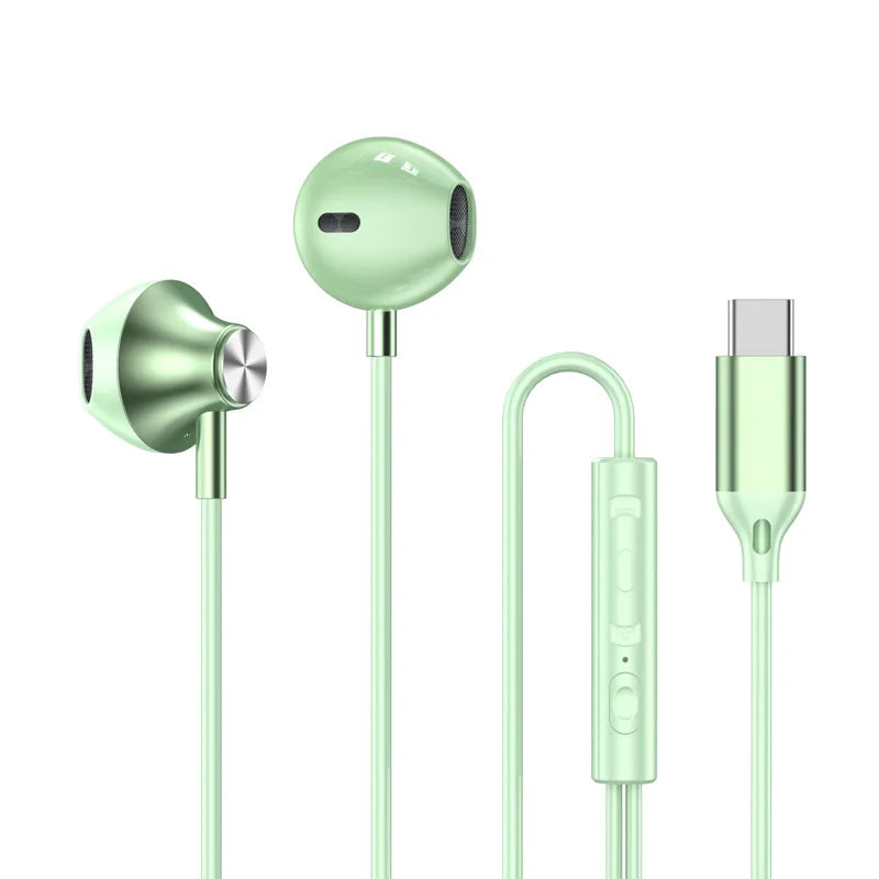 HiFi Wired Earphones USB-C/3.5mm for Samsung Galaxy