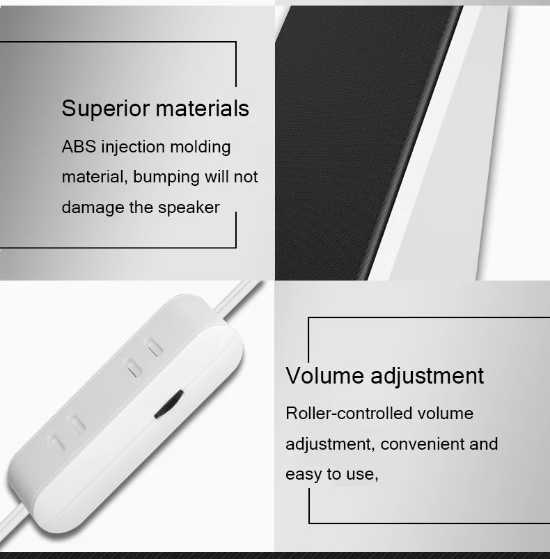 USB Portable Stereo PC Speaker for Laptop