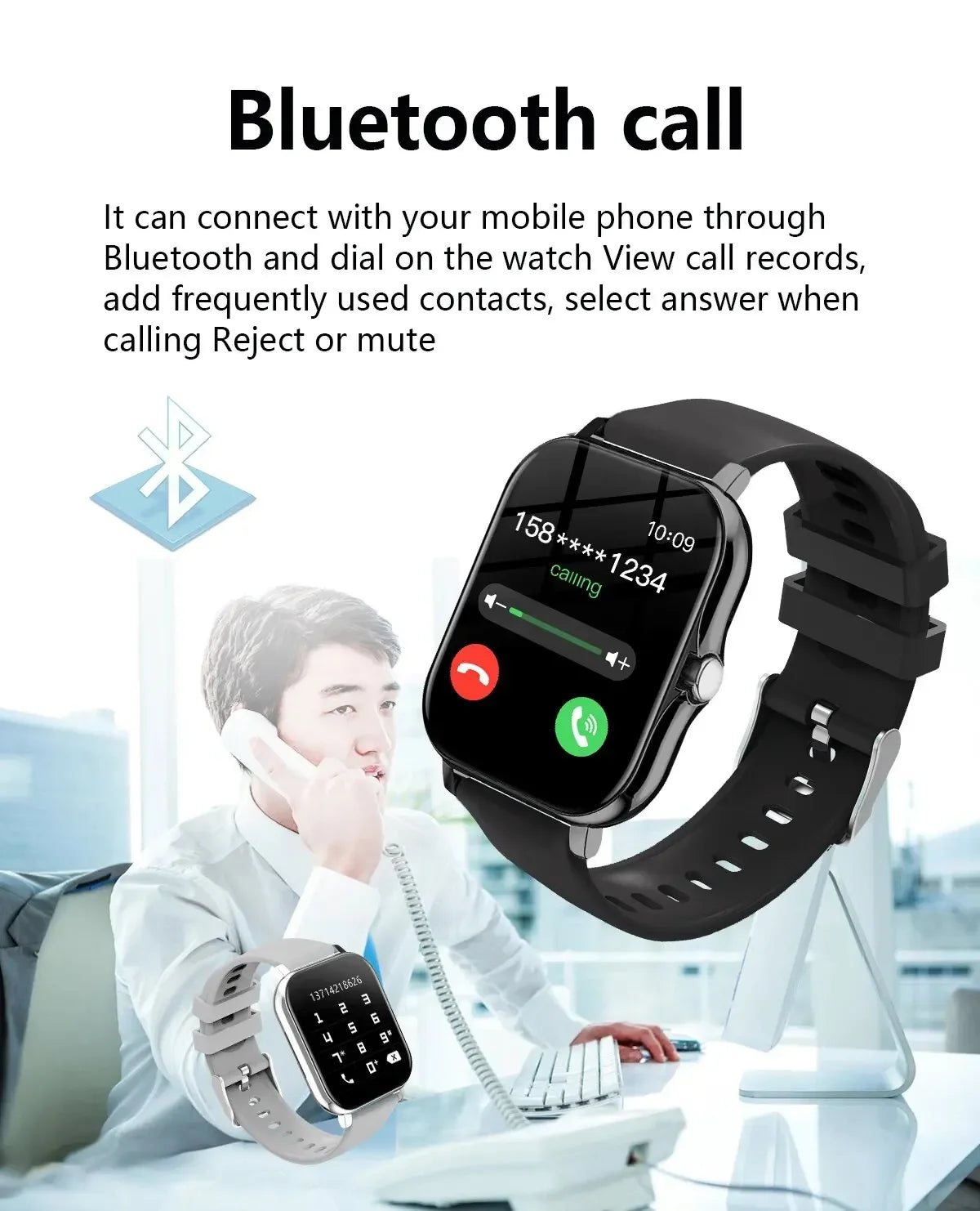 Xiaomi 2025 Bluetooth Smart Watch for Men & Women