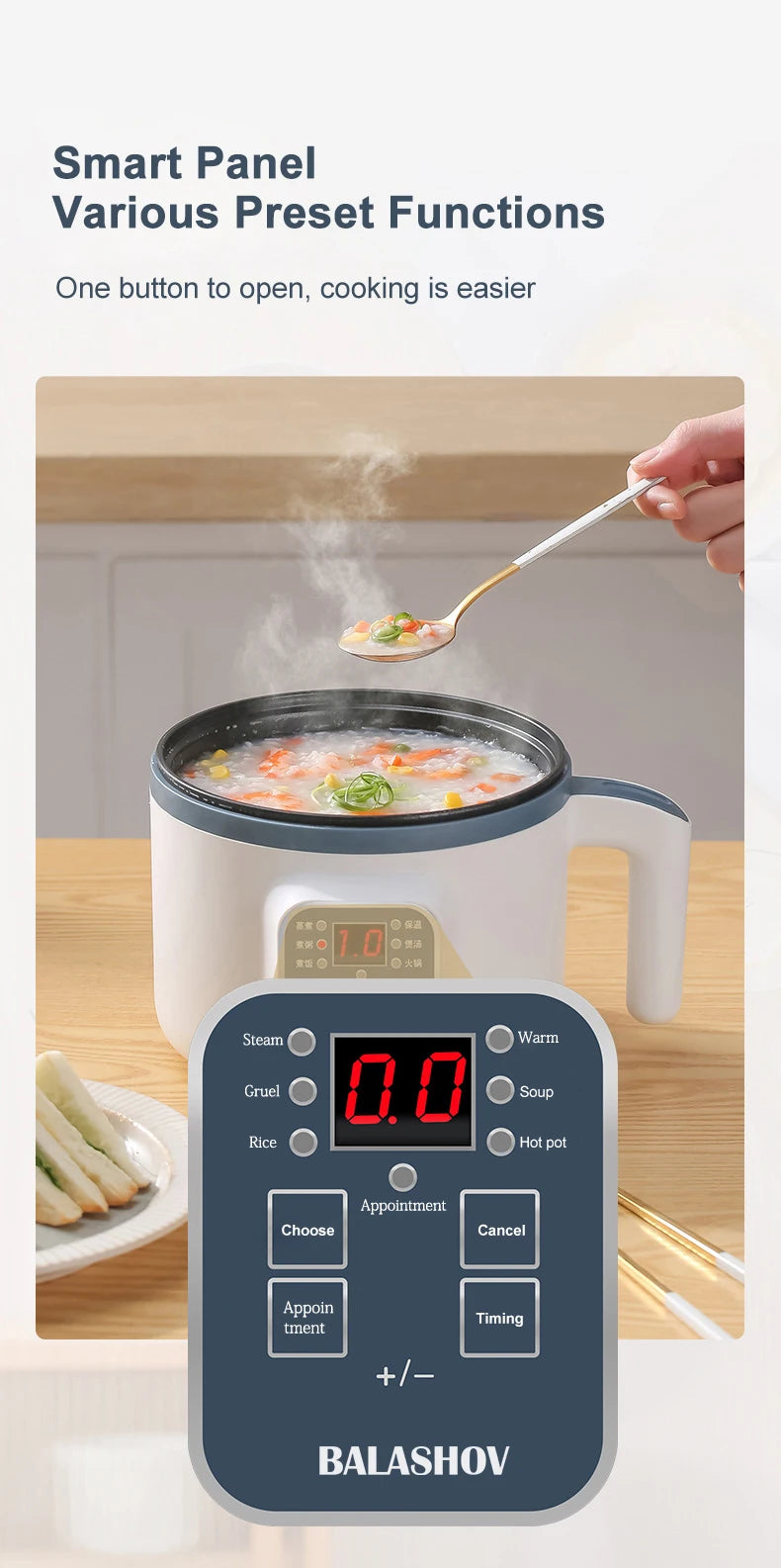 Mini Electric Rice Cooker & Multifunction Hotpot