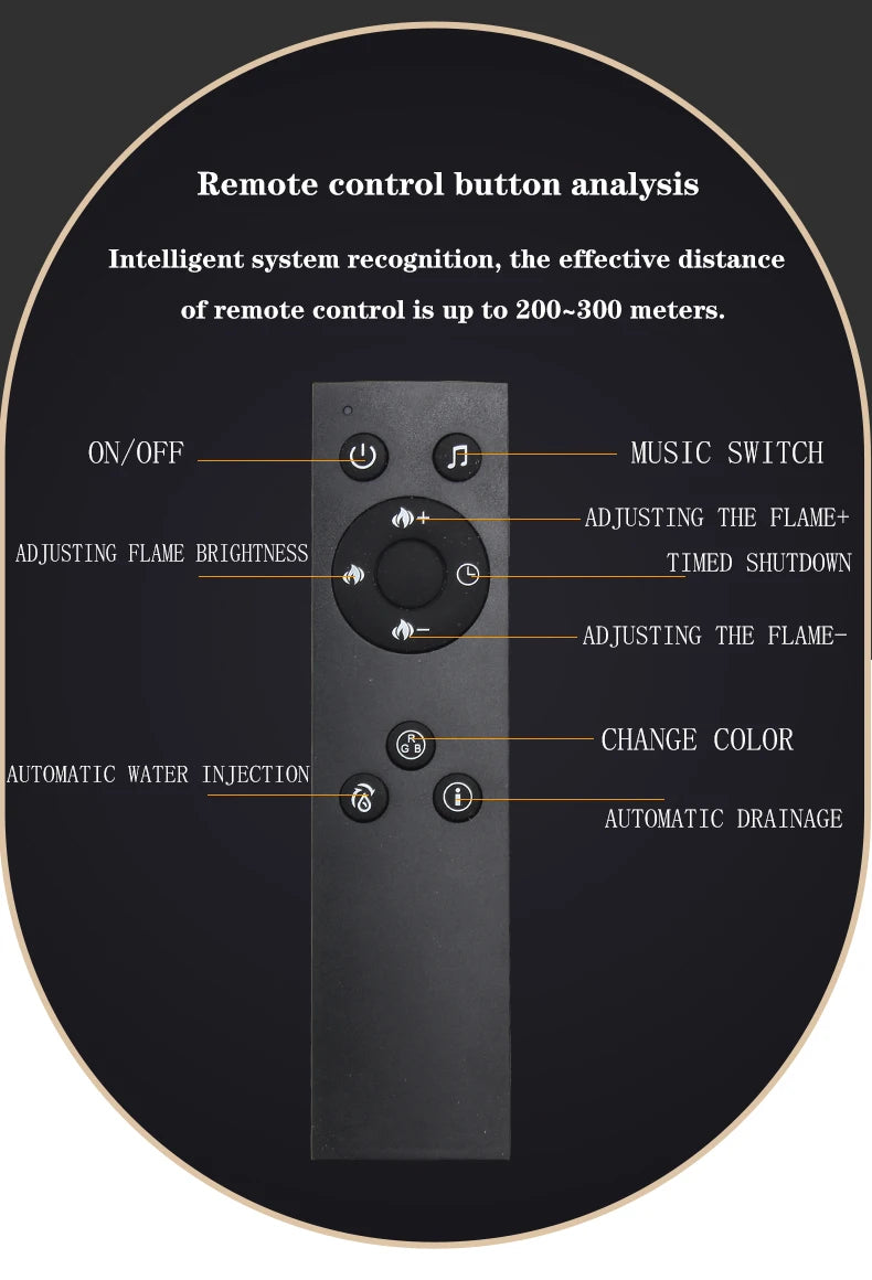 Water Vapor Fireplace Germicidal UV Lamps Customized 3D Flame Electric Fireplace Tv Stand Inserts Living Room Decorative