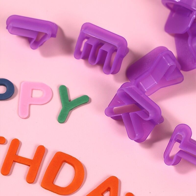 40pcs/set Alphabet Cake Molds Figure Plastic Letter Fondant Mold Icing Cookie Cutter Number Cake Mould Baking Decorating Tools