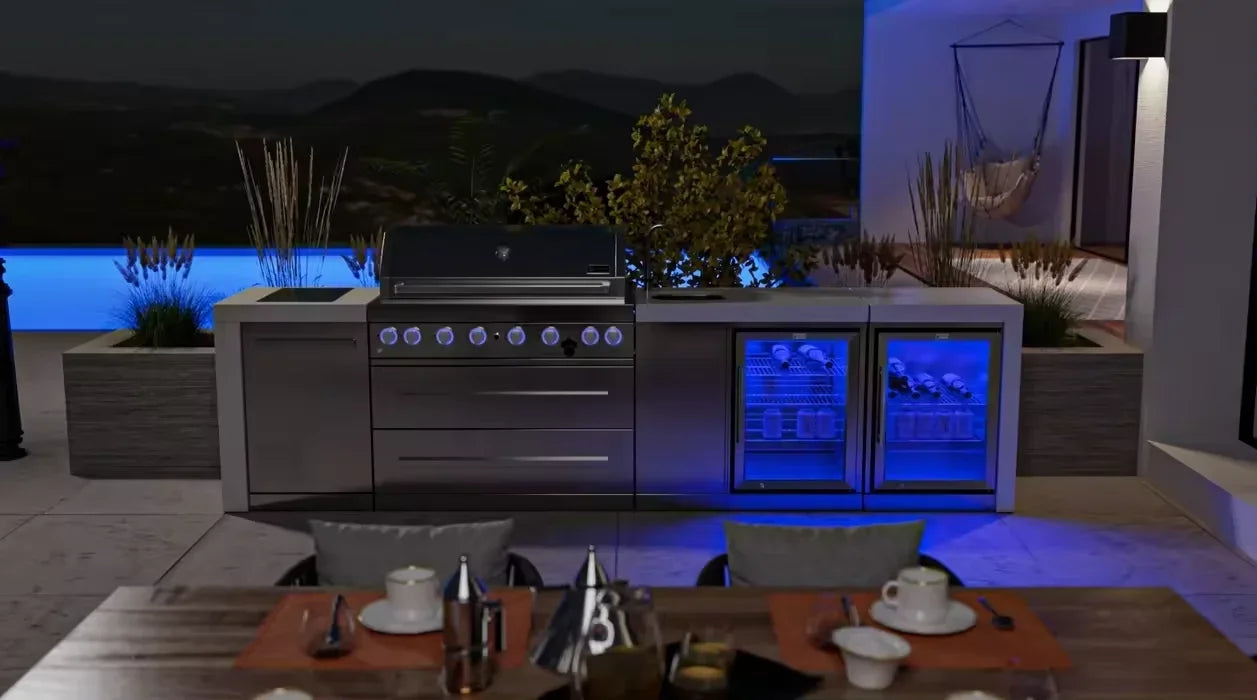 Custom Outdoor Kitchen Garden State Stainless Steel Outdoor BBQ Kitchen with Outdoor Grill
