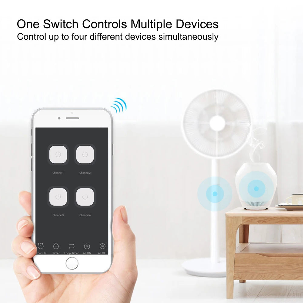 4CH Tuya WiFi Smart Relay Switch Module