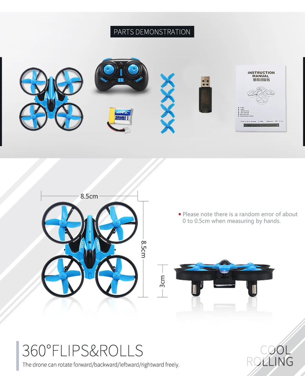 H36 Mini FPV Drone with Remote Control