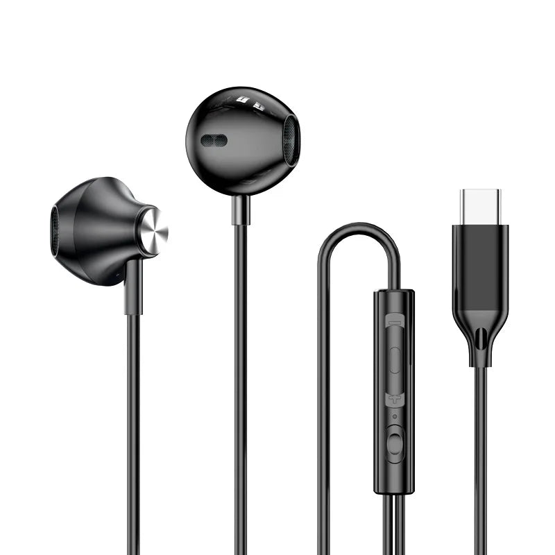HiFi Wired Earphones USB-C/3.5mm for Samsung Galaxy